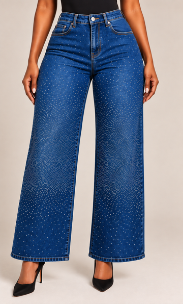 The Sparkle Wide-Leg Jeans
