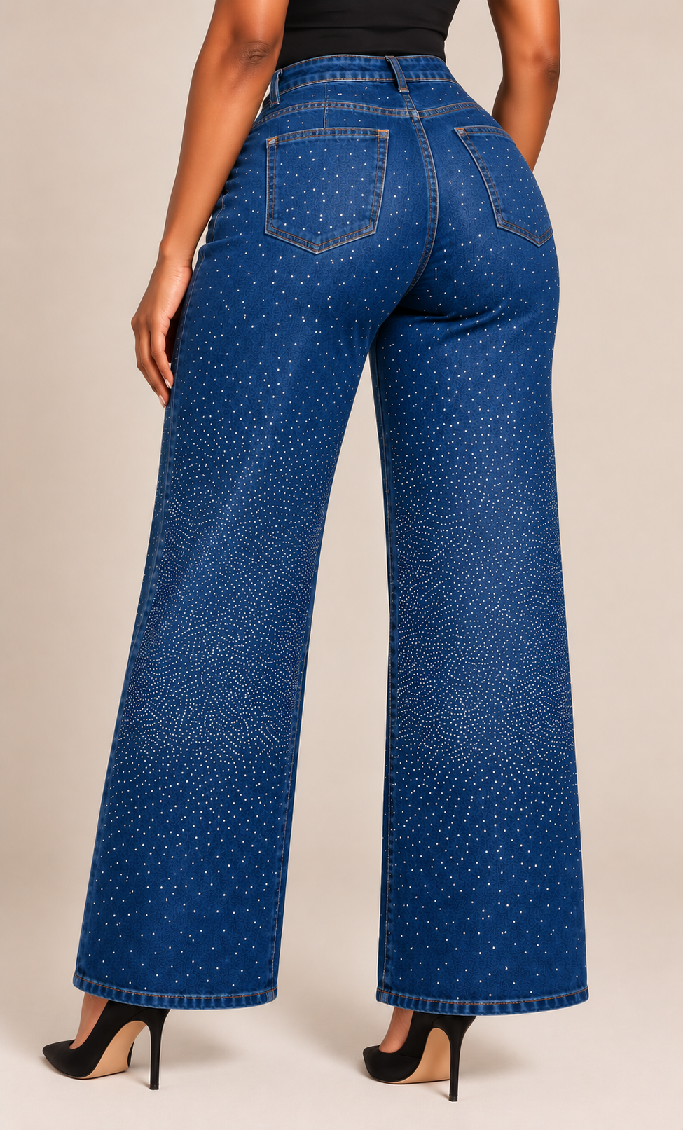 The Sparkle Wide-Leg Jeans