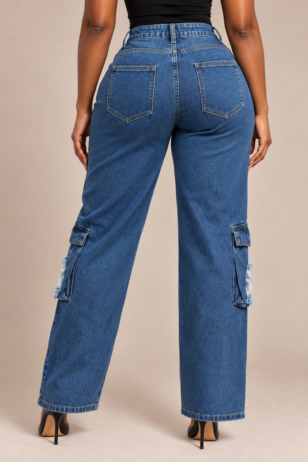 The Statement Distressed Cargo Jeans